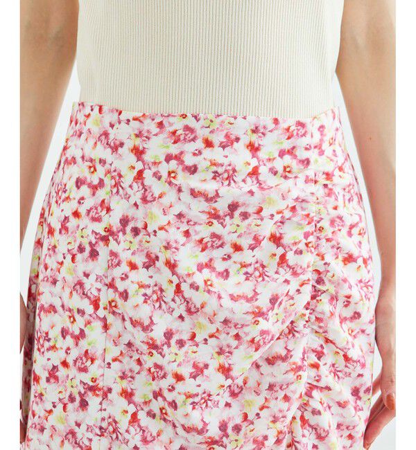 Rope&rsquo;Picnic「ぼかしフラワーギャザーマーメイドスカート」|スカート|