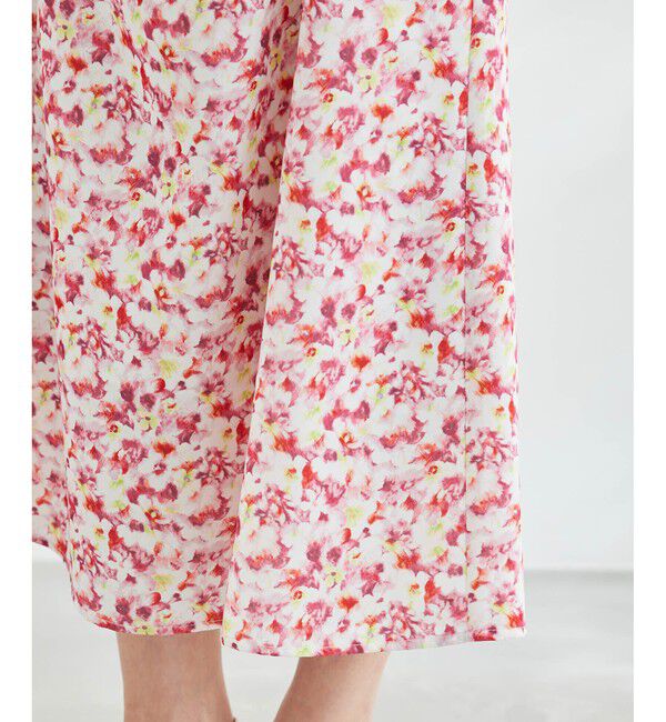 Rope&rsquo;Picnic「ぼかしフラワーギャザーマーメイドスカート」|スカート|