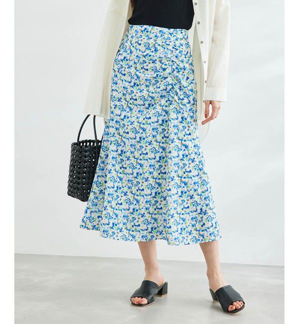 Rope&rsquo;Picnic「ぼかしフラワーギャザーマーメイドスカート」|スカート|