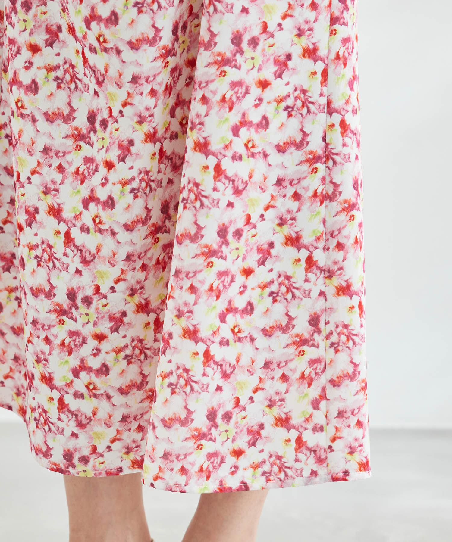 Rope&rsquo;Picnic「ぼかしフラワーギャザーマーメイドスカート」|スカート|