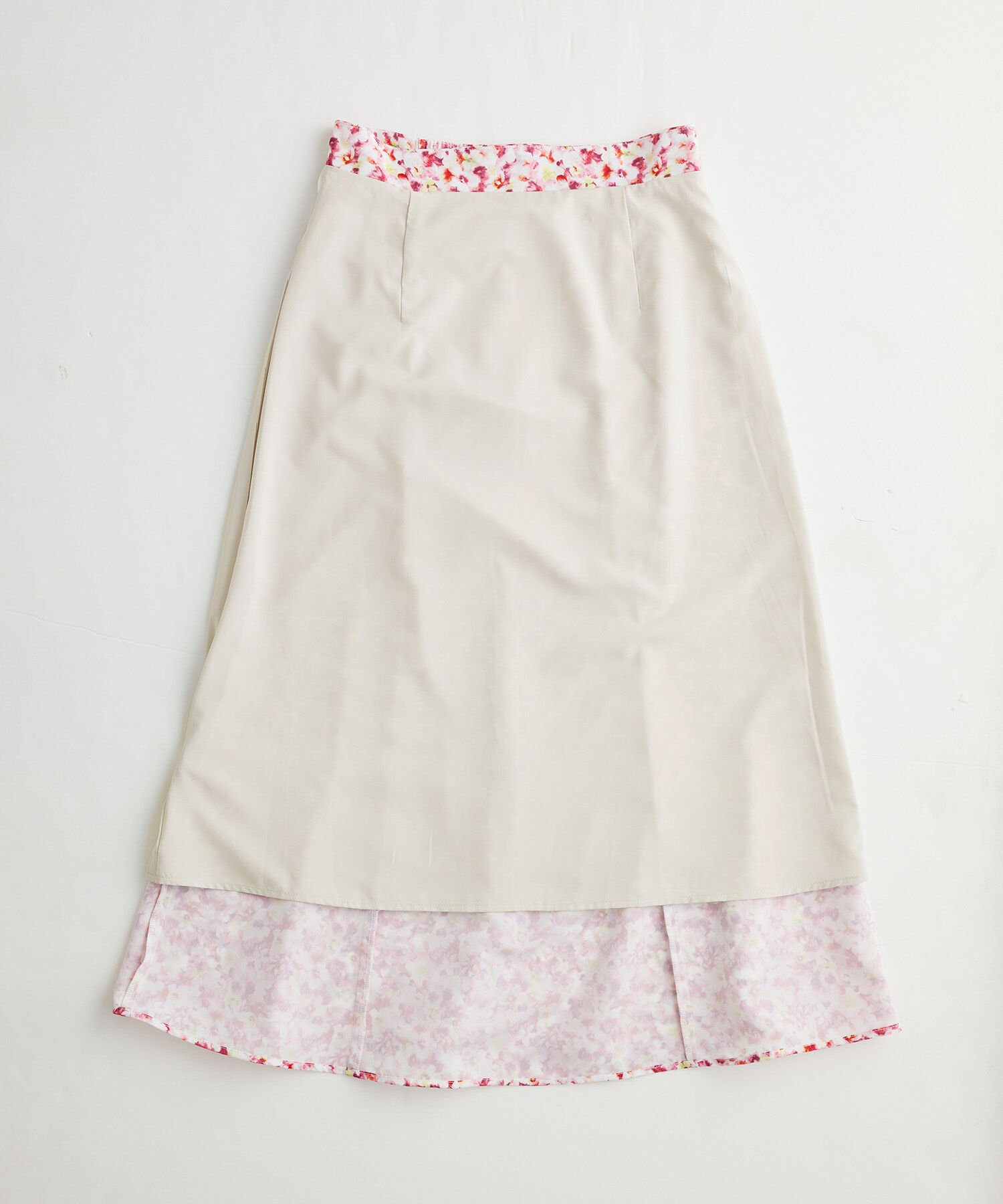 Rope&rsquo;Picnic「ぼかしフラワーギャザーマーメイドスカート」|スカート|