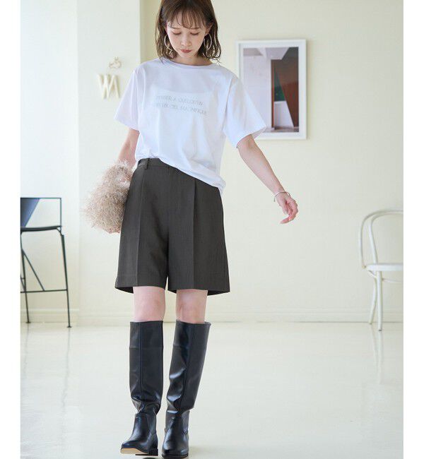 Rope&rsquo;Picnic「ハーフタックパンツ」|チノ|