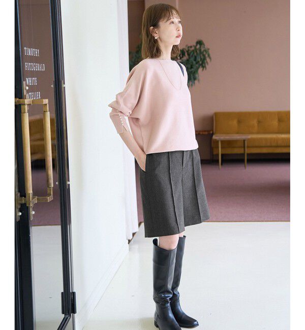 Rope&rsquo;Picnic「ハーフタックパンツ」|チノ|