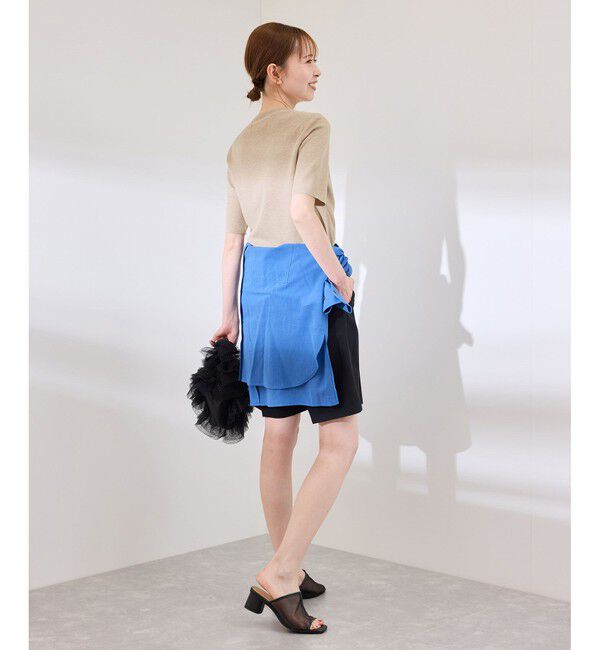 Rope&rsquo;Picnic「【洗濯機OK】LEVITAハーフスリーブニットプルオーバー」|ニット・セーター|