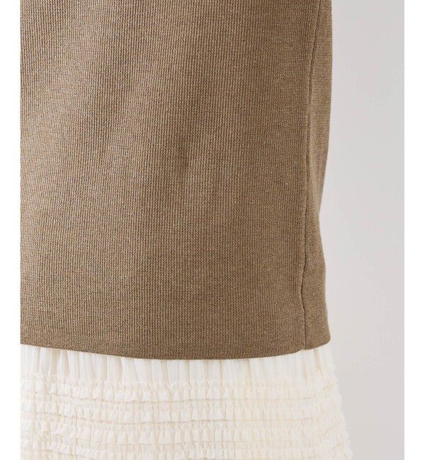 Rope&rsquo;Picnic「【洗濯機OK】LEVITAハーフスリーブニットプルオーバー」|ニット・セーター|