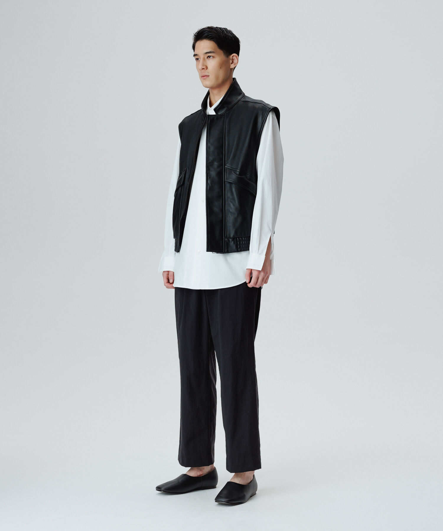 ADAM ET ROPE'「ラムレザー ベスト/サスティナブル」|その他|