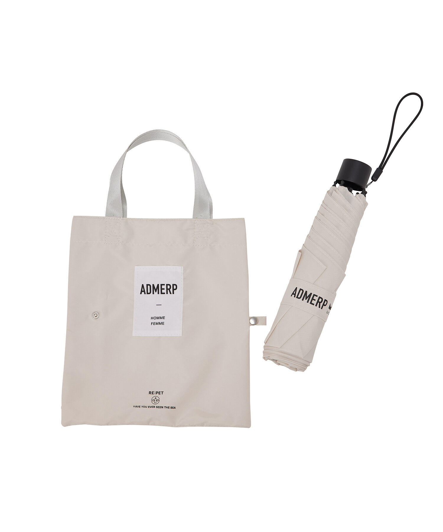 ADAM ET ROPE'「【サステナブル・晴雨兼用・男女兼用・U-DAY for ADAM ET ROPE'】[ADMERP] UMBRELLA53 with tote / 折りた」|傘|