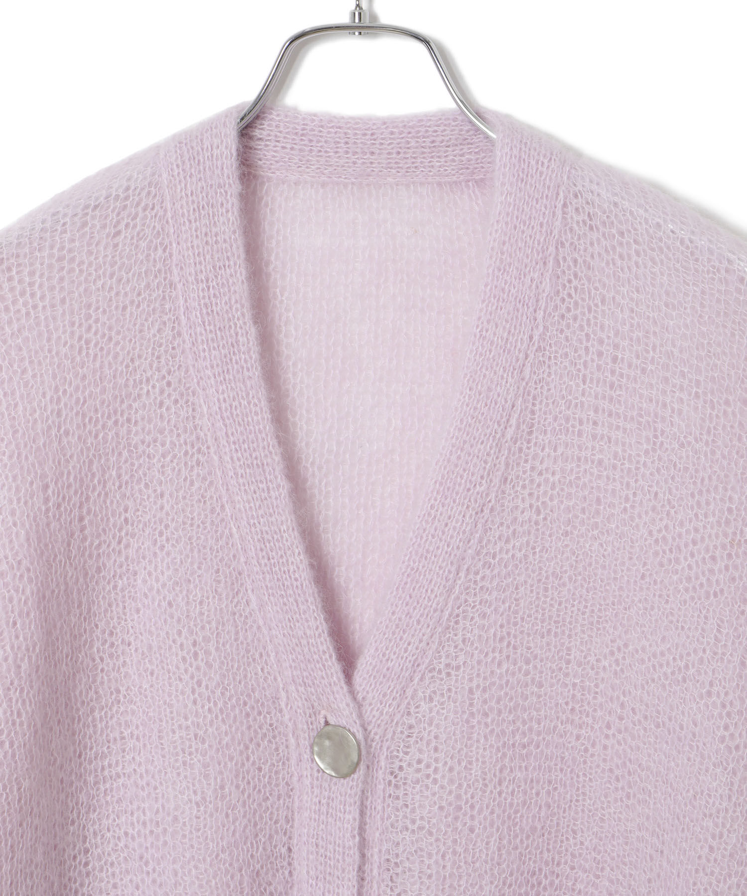 ADAM ET ROPE'「【WEB限定】ダブルモヘヤニットカーディガン」|カーディガン|