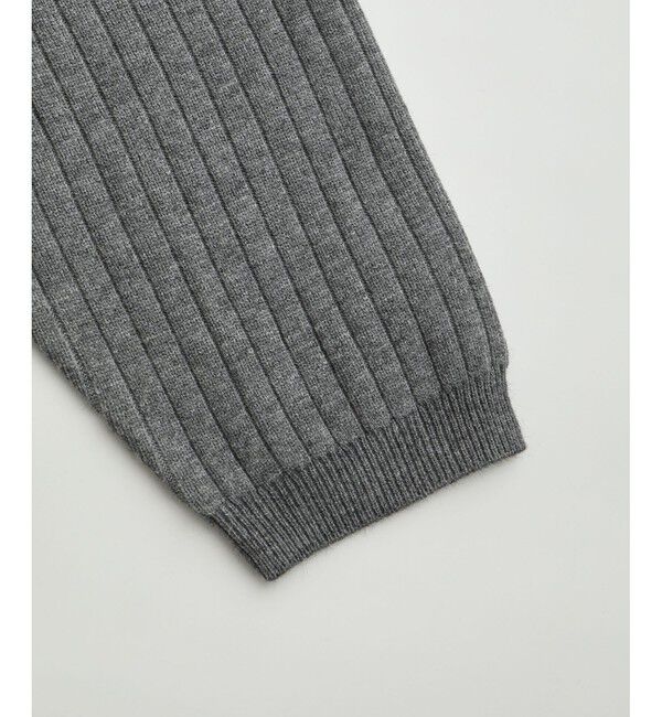 ADAM ET ROPE'「【WEB限定】ディープヘンリーネック リブ ニットポロ プルオーバー / ルーズシルエット / ユニセックス」|ニット・セーター|