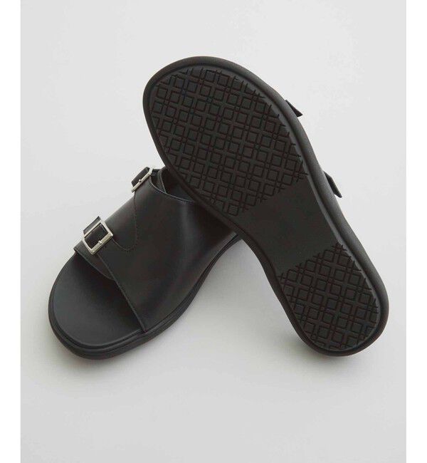 ADAM ET ROPE'「コンフォート ダブルモンク ストラップ カバード レザーサンダル / UNISEX」|サンダル|