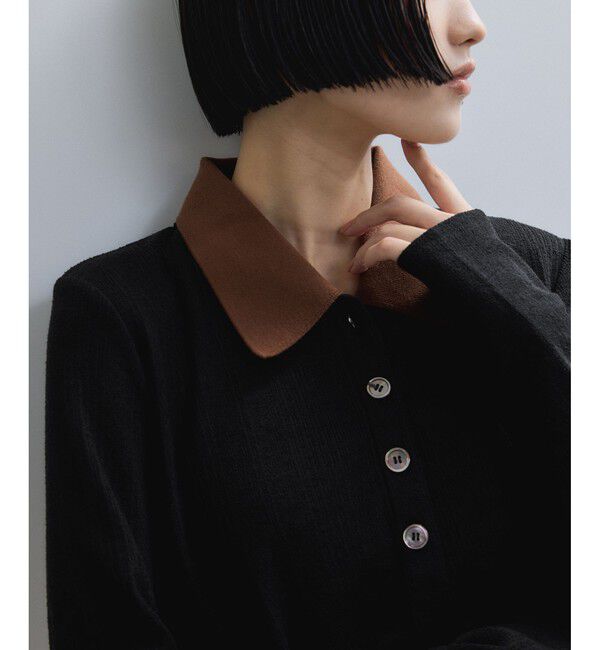 ADAM ET ROPE'「【WEB限定】ロングスリーブポロシャツ」|ポロシャツ|