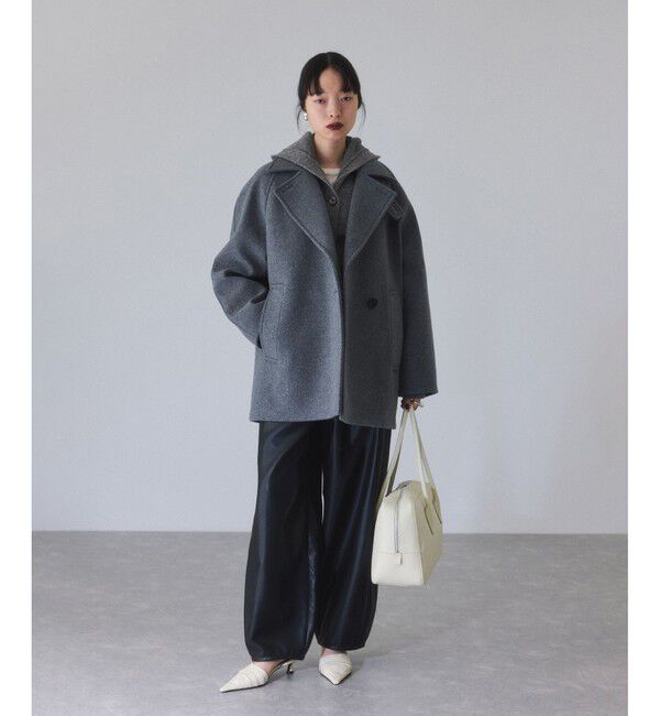 ADAM ET ROPE'「イタリアンウールフーディーカーディガン」|カーディガン|