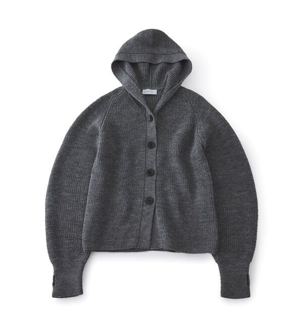 ADAM ET ROPE'「イタリアンウールフーディーカーディガン」|カーディガン|