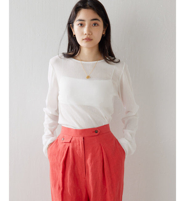  「2wayシアーメッシュプルオーバー」|Tシャツ・カットソー|