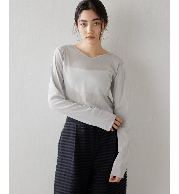 「2wayシアーメッシュプルオーバー」|Tシャツ・カットソー|