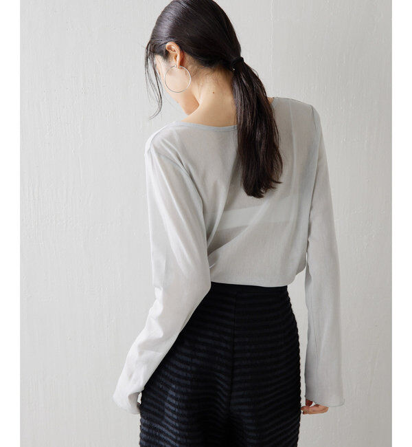  「2wayシアーメッシュプルオーバー」|Tシャツ・カットソー|