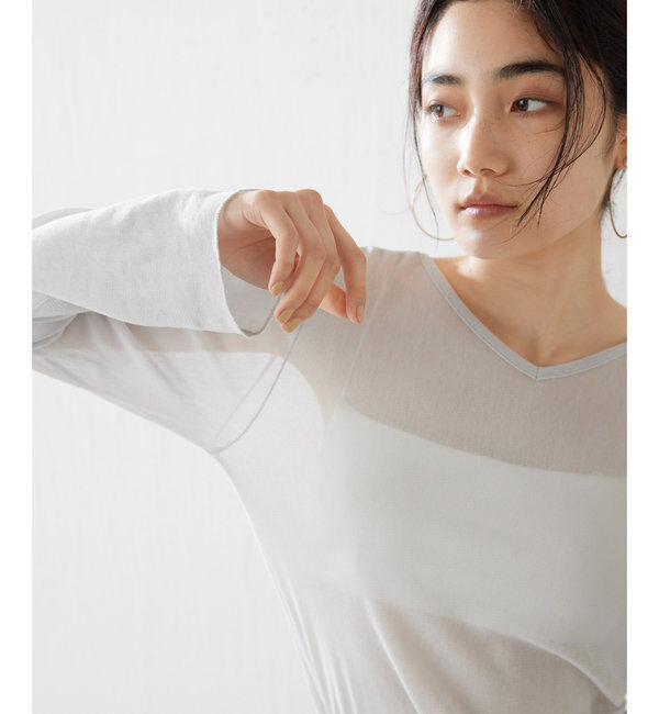  「2wayシアーメッシュプルオーバー」|Tシャツ・カットソー|