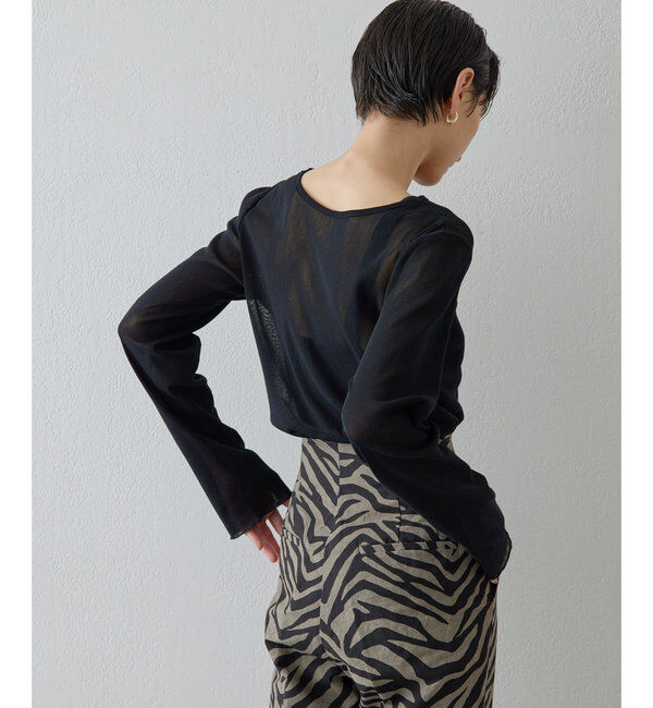  「2wayシアーメッシュプルオーバー」|Tシャツ・カットソー|