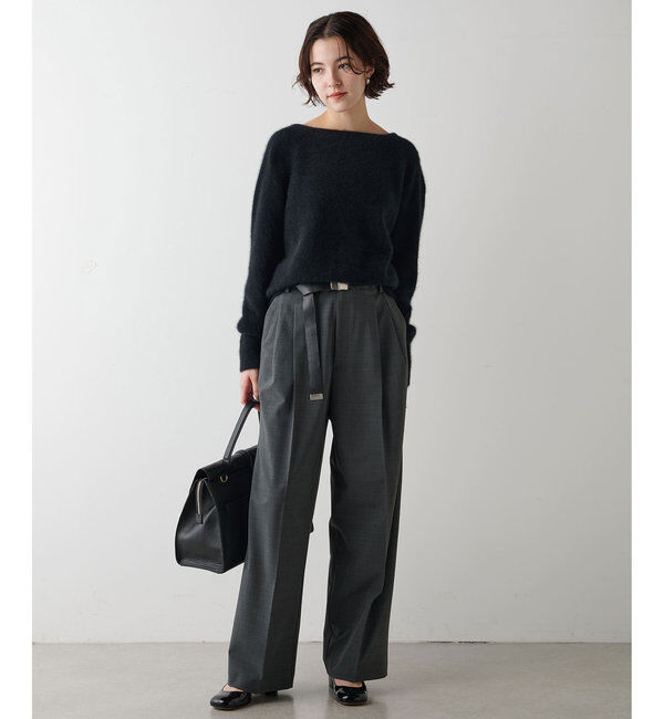  「ワイドタックパンツ」|チノ|