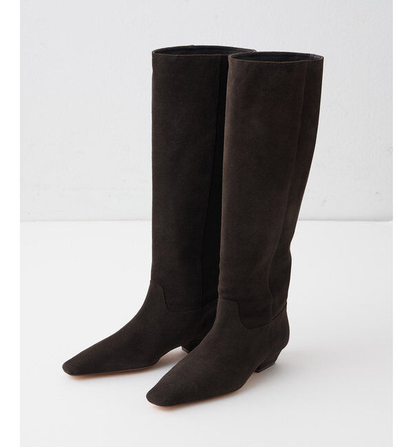 Hoaw.「【Hoaw.】スクエアトゥロングブーツ」|ショートブーツ|