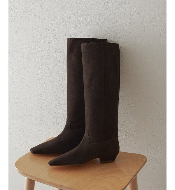 Hoaw.「【Hoaw.】スクエアトゥロングブーツ」|ショートブーツ|