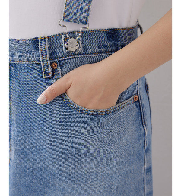  「【Jeanie Blue】SUSPENDERスカート」|ワンピース|