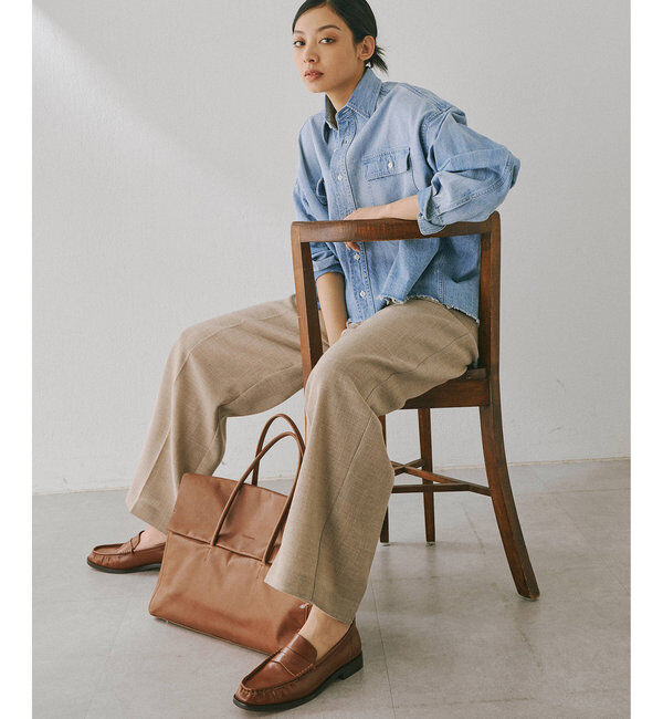  「ジュートライクタックパンツ」|チノ|