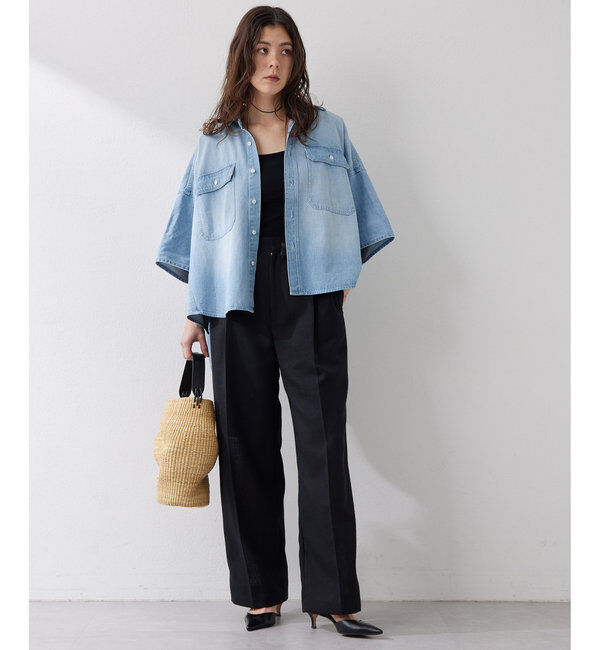  「ジュートライクタックパンツ」|チノ|