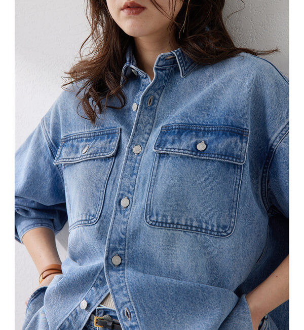  「ドロップデニムシャツ」|シャツ・ブラウス|