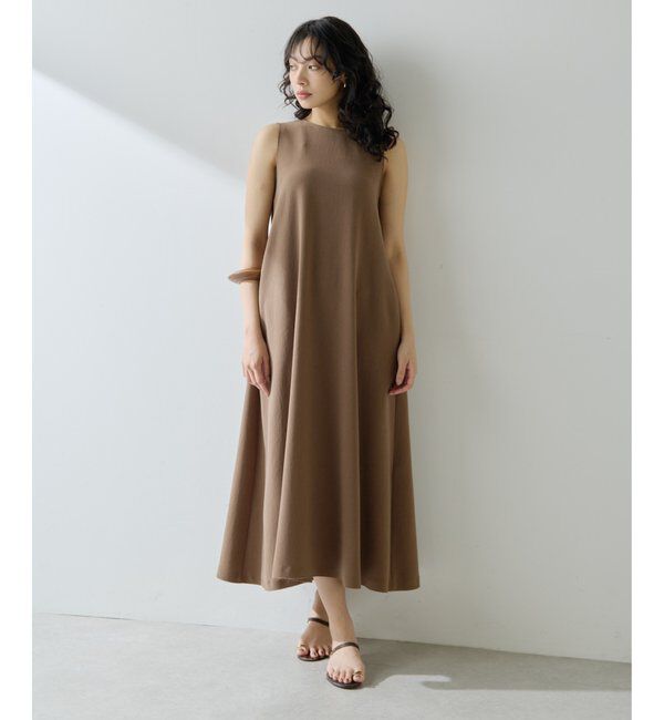  「バックサテンワンピース」|ワンピース|