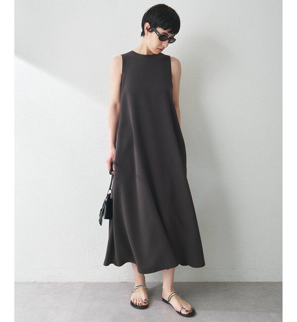  「バックサテンワンピース」|ワンピース|