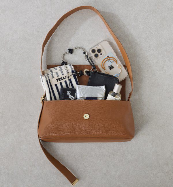  「シュリンクリンショルダーバッグ」|ショルダー・メッセンジャー|ブラウン