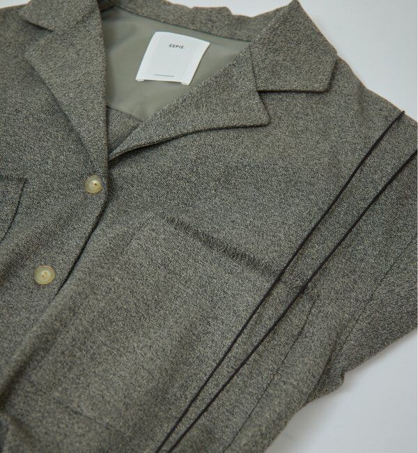  「【CEPIE./セピエ】トップ オープンカラーシャツ」|シャツ・ブラウス|