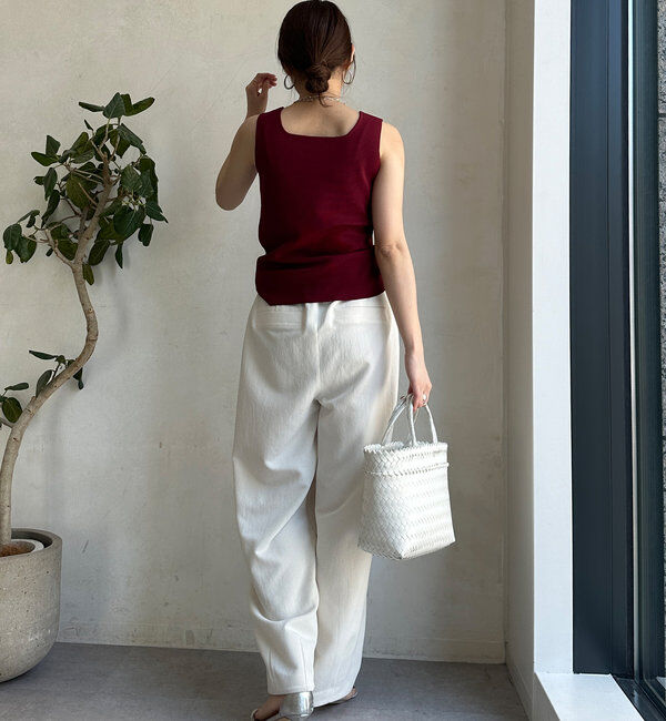  「スクエアニットタンク」|ニット・セーター|