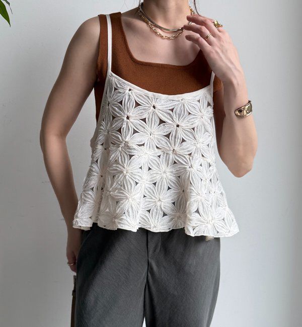  「スクエアニットタンク」|ニット・セーター|