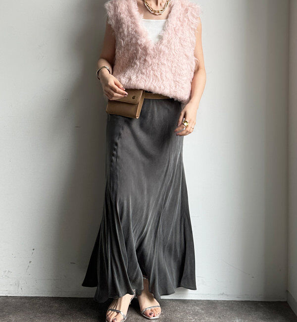  「【前後2WAY】シャギーニットベスト」|ニット・セーター|