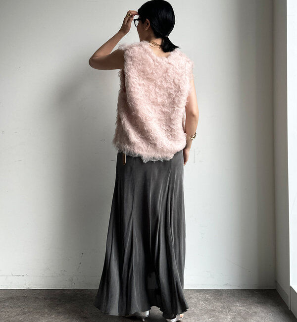  「【前後2WAY】シャギーニットベスト」|ニット・セーター|