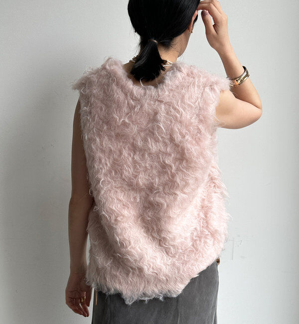  「【前後2WAY】シャギーニットベスト」|ニット・セーター|