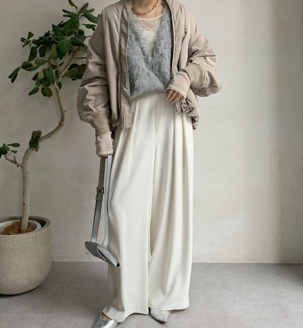  「【前後2WAY】シャギーニットベスト」|ニット・セーター|