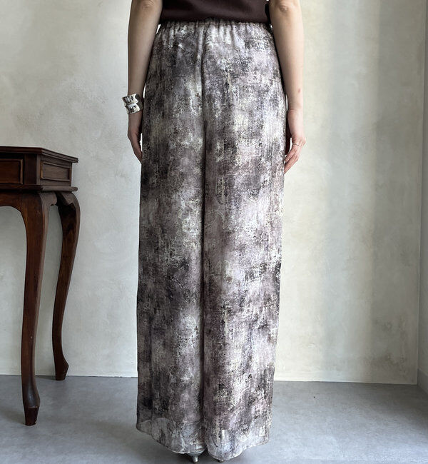  「【WEB限定】カットジャガード柄パンツ」|チノ|