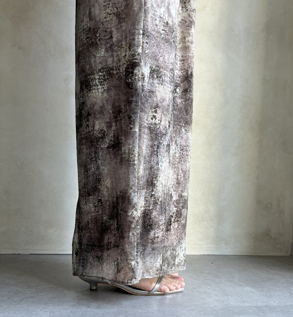  「【WEB限定】カットジャガード柄パンツ」|チノ|