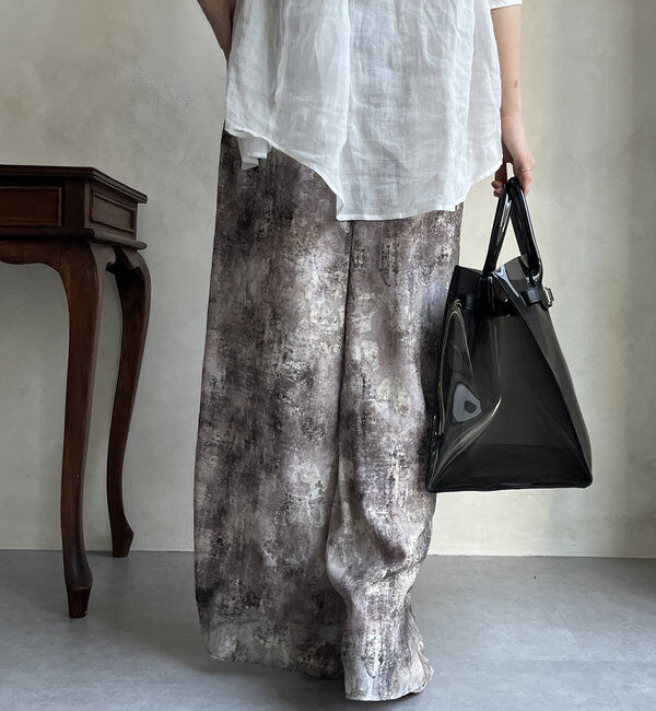  「【WEB限定】カットジャガード柄パンツ」|チノ|