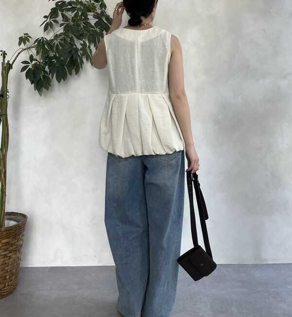  「【WEB限定】ペプラムバルーンベスト」|ブルゾン・スタジャン|