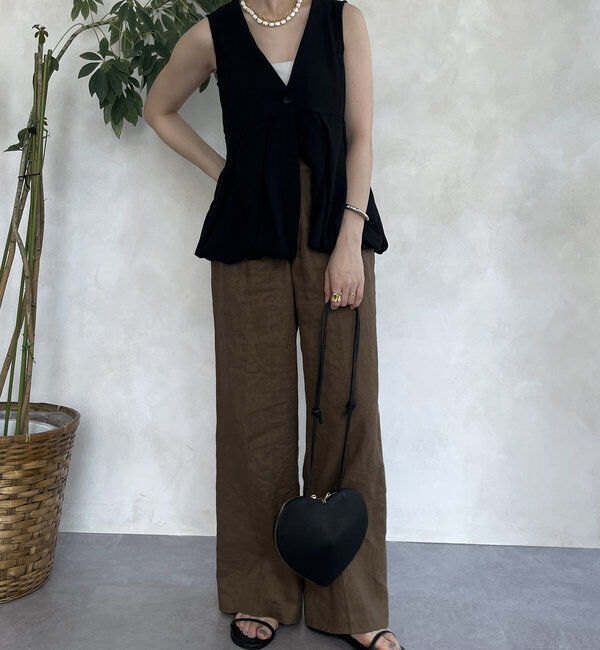  「【WEB限定】ペプラムバルーンベスト」|ブルゾン・スタジャン|