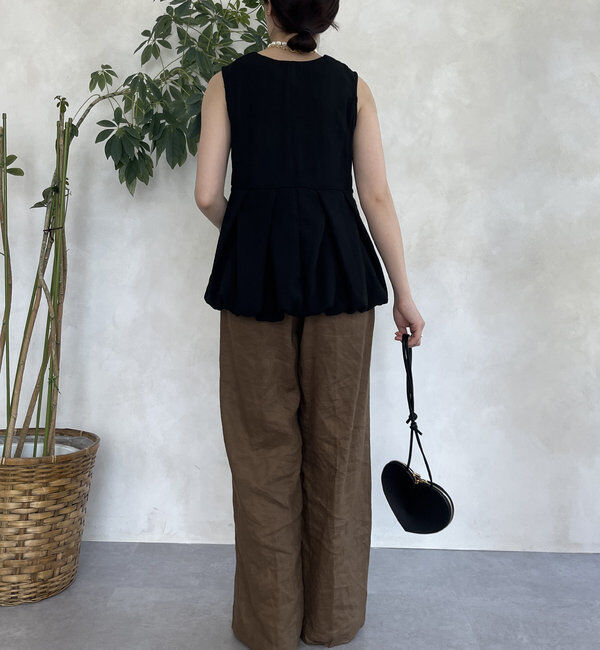  「【WEB限定】ペプラムバルーンベスト」|ブルゾン・スタジャン|