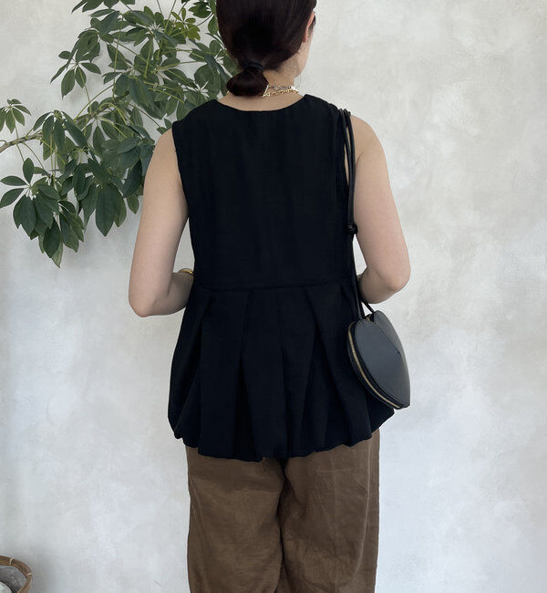  「【WEB限定】ペプラムバルーンベスト」|ブルゾン・スタジャン|