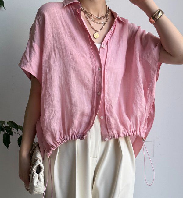  「リネンドロストフレンチシャツ」|シャツ・ブラウス|