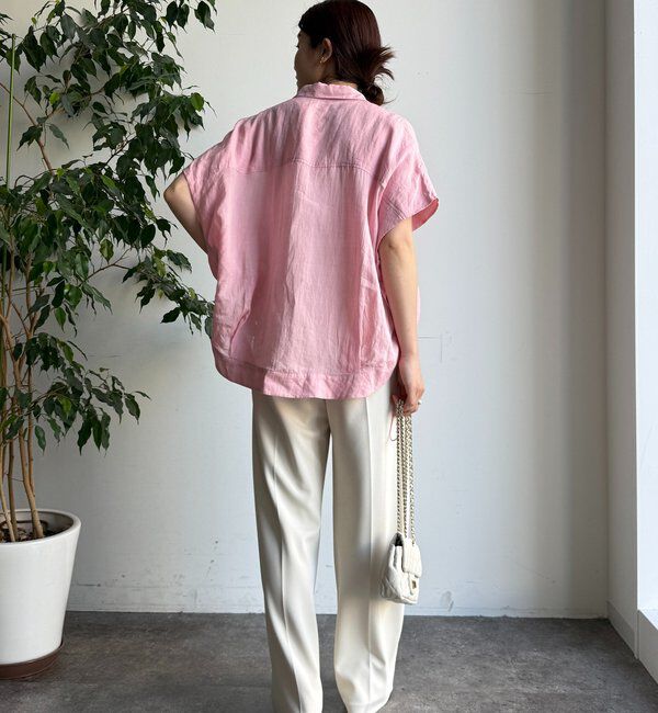  「リネンドロストフレンチシャツ」|シャツ・ブラウス|