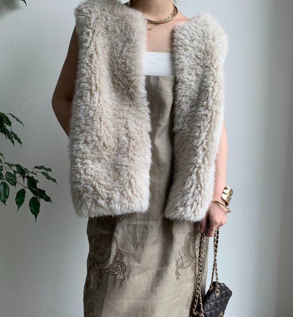  「刺繍レースリネンワンピース」|ワンピース|