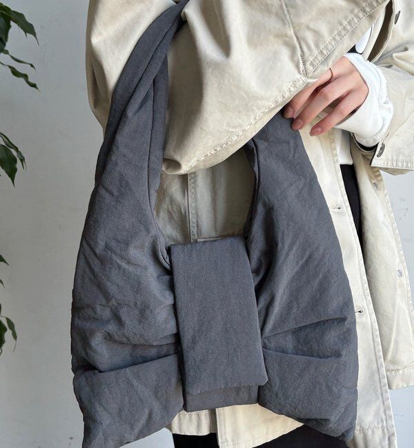  「【WEB限定】リボンバッグ」|トートバッグ|チャコールグレー